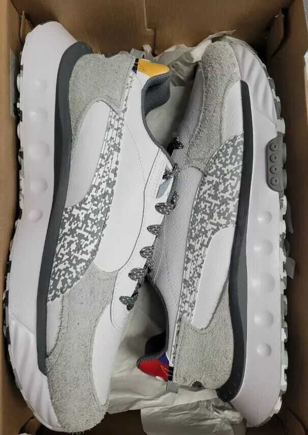 Men's Puma Wild Rider Casual Sneakers White Quarry Grey 382913 Shoes Size 9 NIB