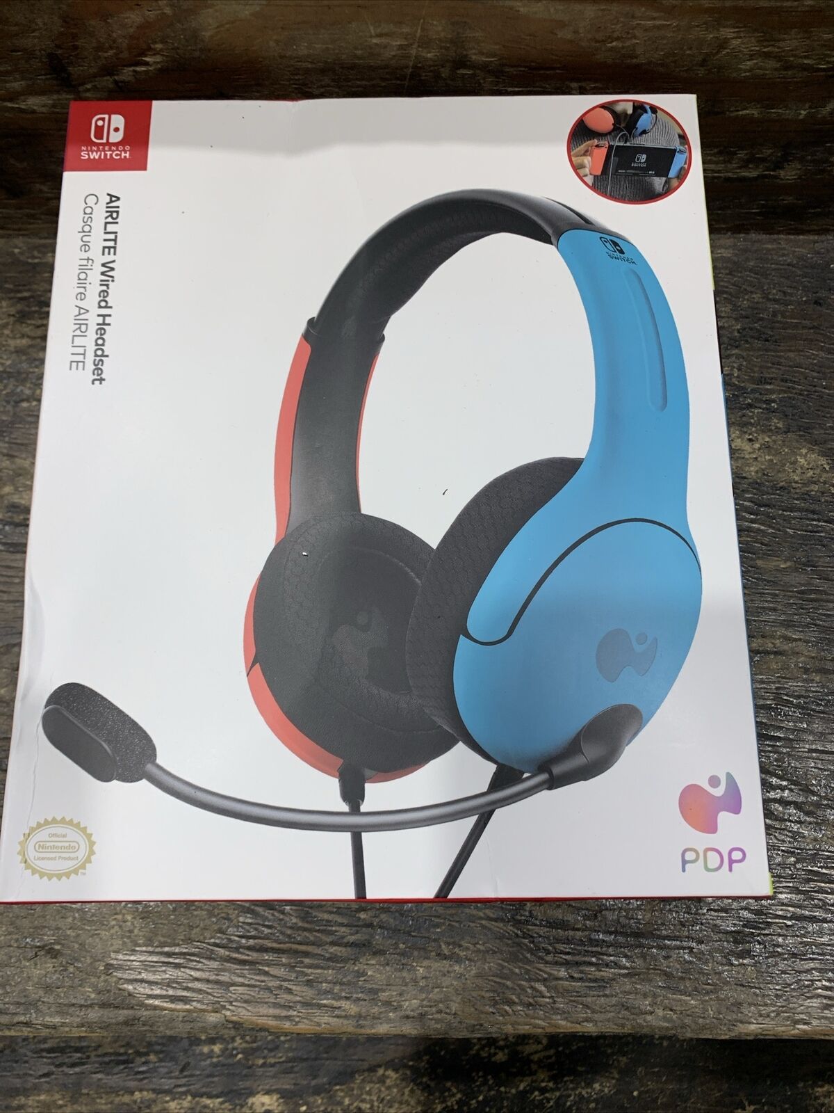 PDP LVL40 Blue/Red Over the Ear Wired Gaming Headset for Nintendo Switch