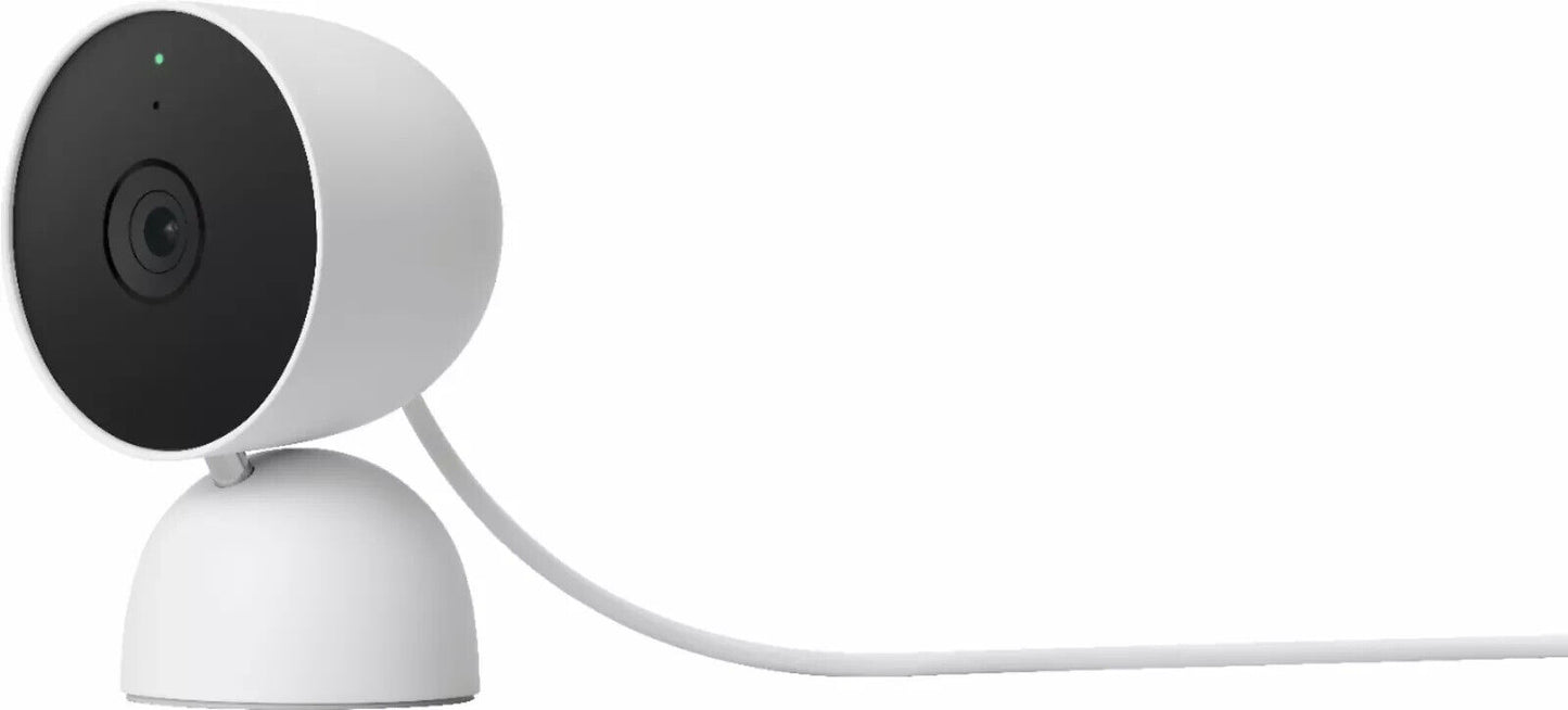 Google Nest Cam Indoor Wired Smart Home Security Camera 2nd Gen. (Snow) SEALED