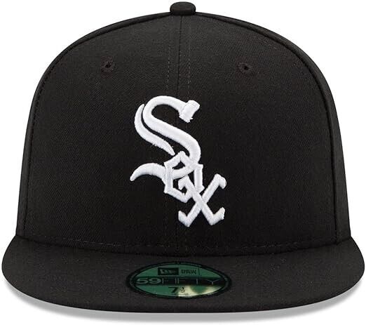 New Era 59Fifty Men Cap Chicago White Sox Authentic On Field Game Hat 6 7/8