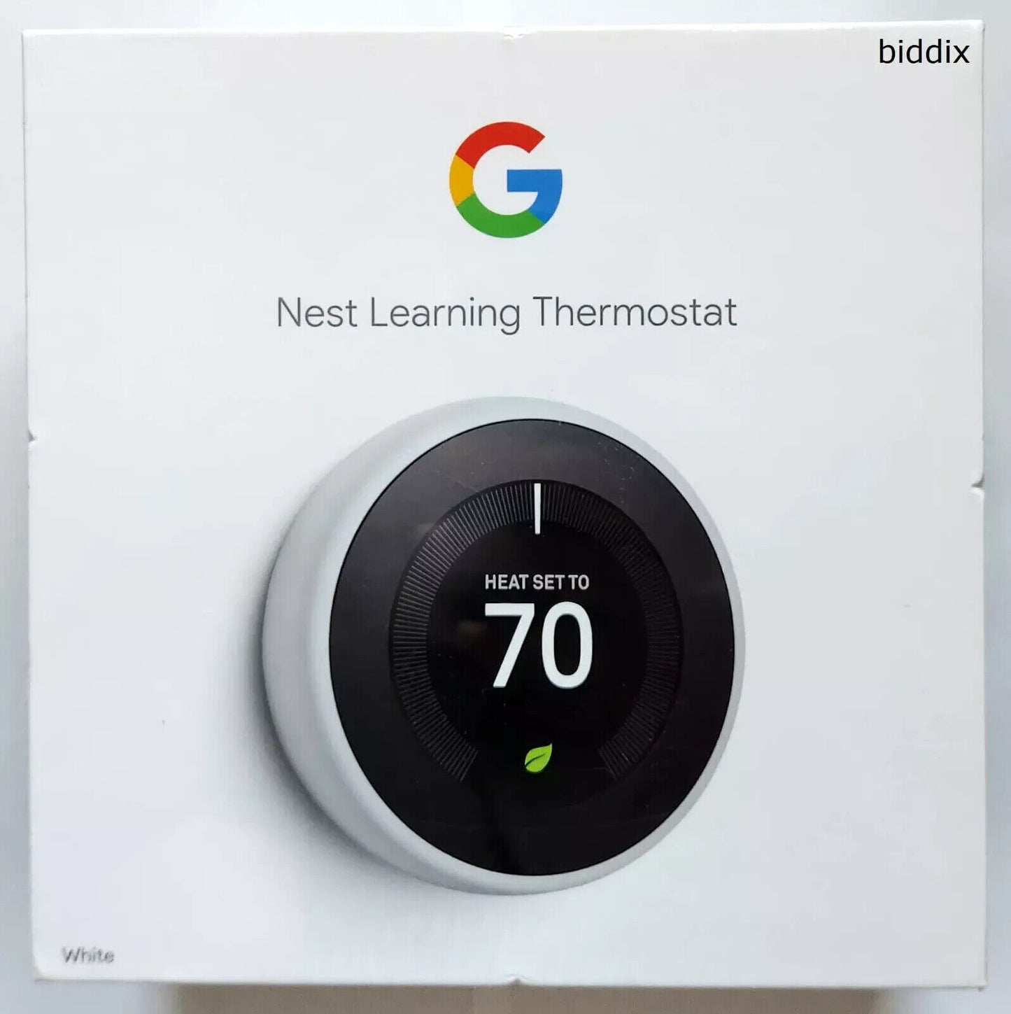 Google Nest 3rd Gen Learning Smart Wifi Thermostat - White Brand New Sealed