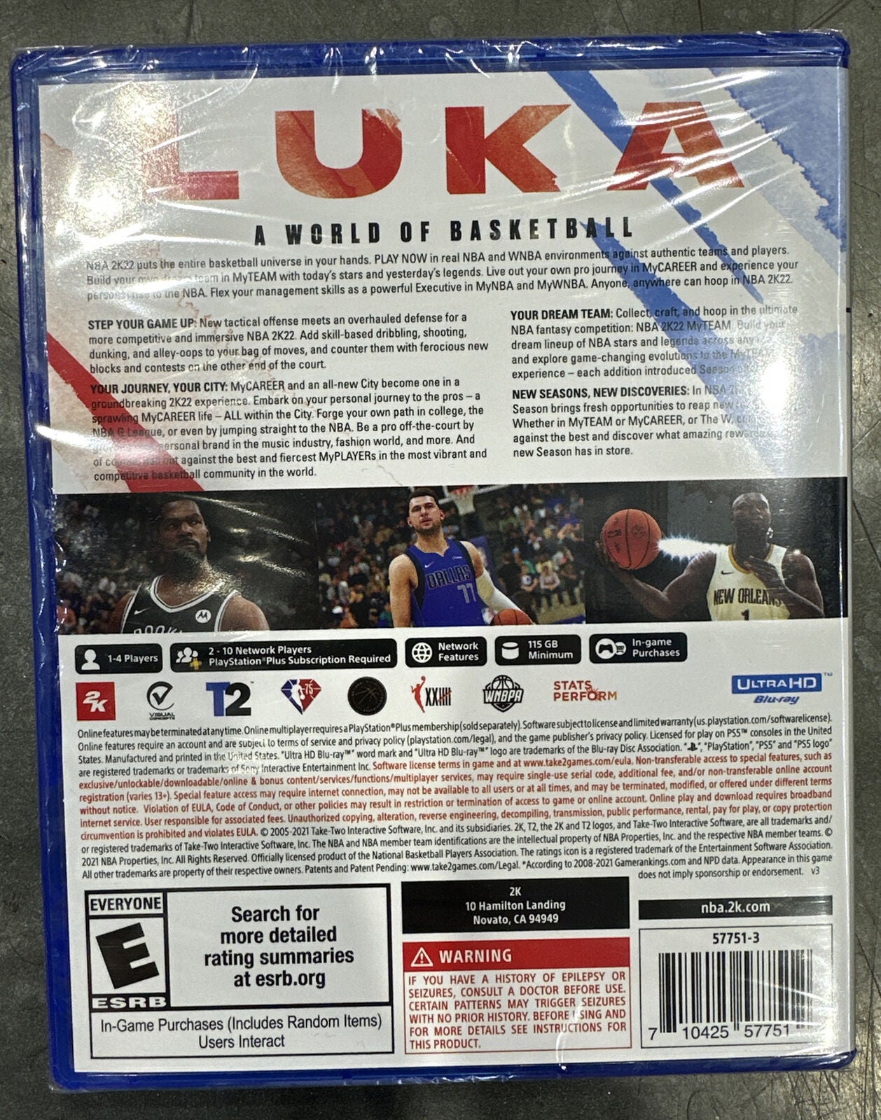 NBA 2K22 - PlayStation 5 Brand New Luka A World Of Basketball
