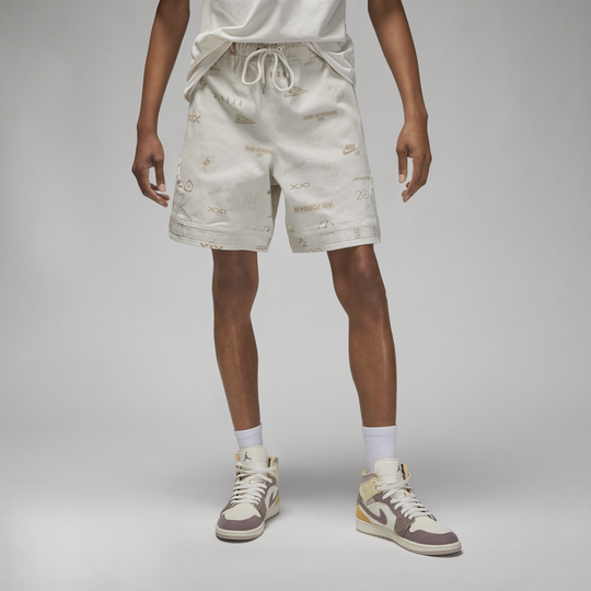 Men's Air Jordan Flight Heritage Premium Shorts Tan NWT DX9724-030 Sz L
