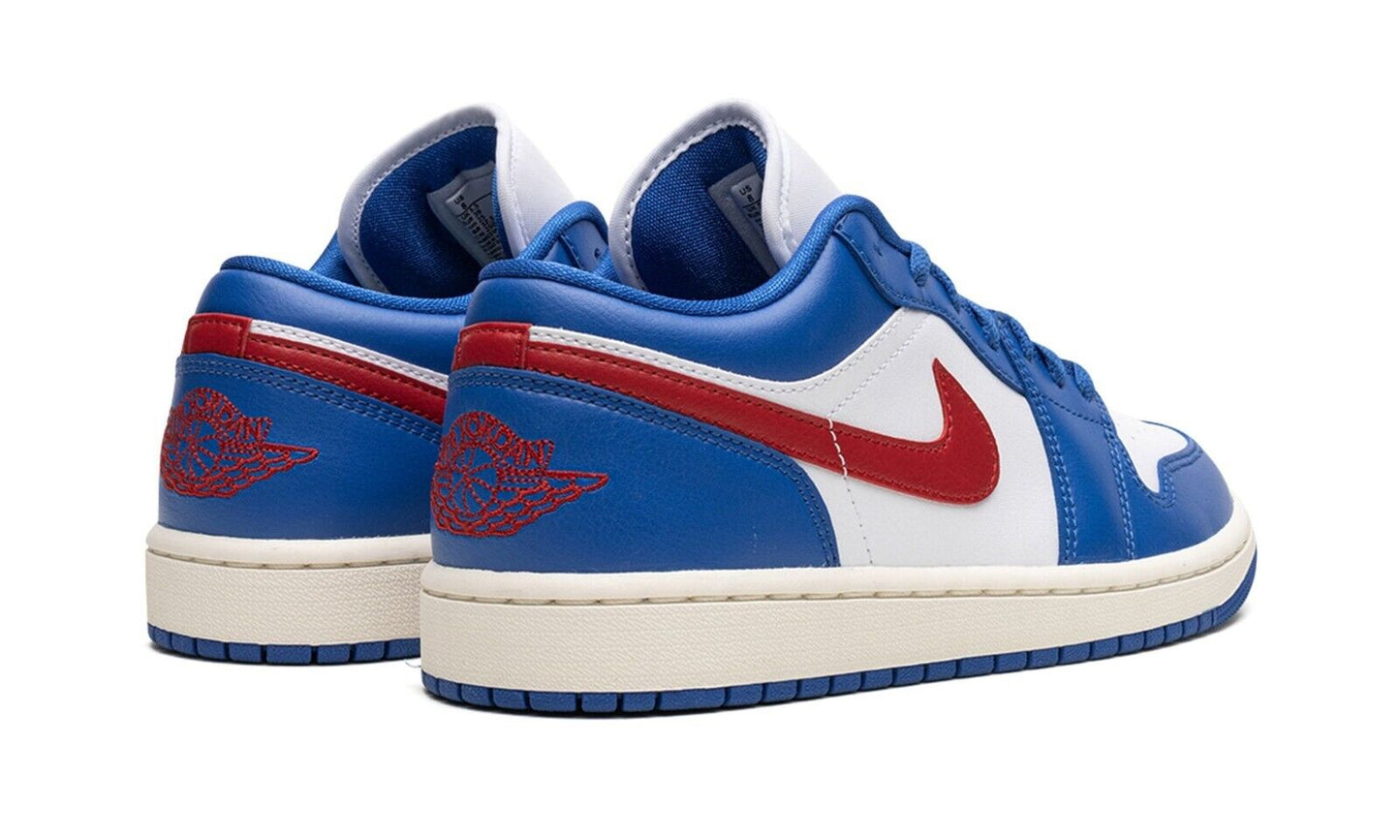 *NEW* Women Air Jordan 1 Low Sport Blue Gym Red (DC0774 416)