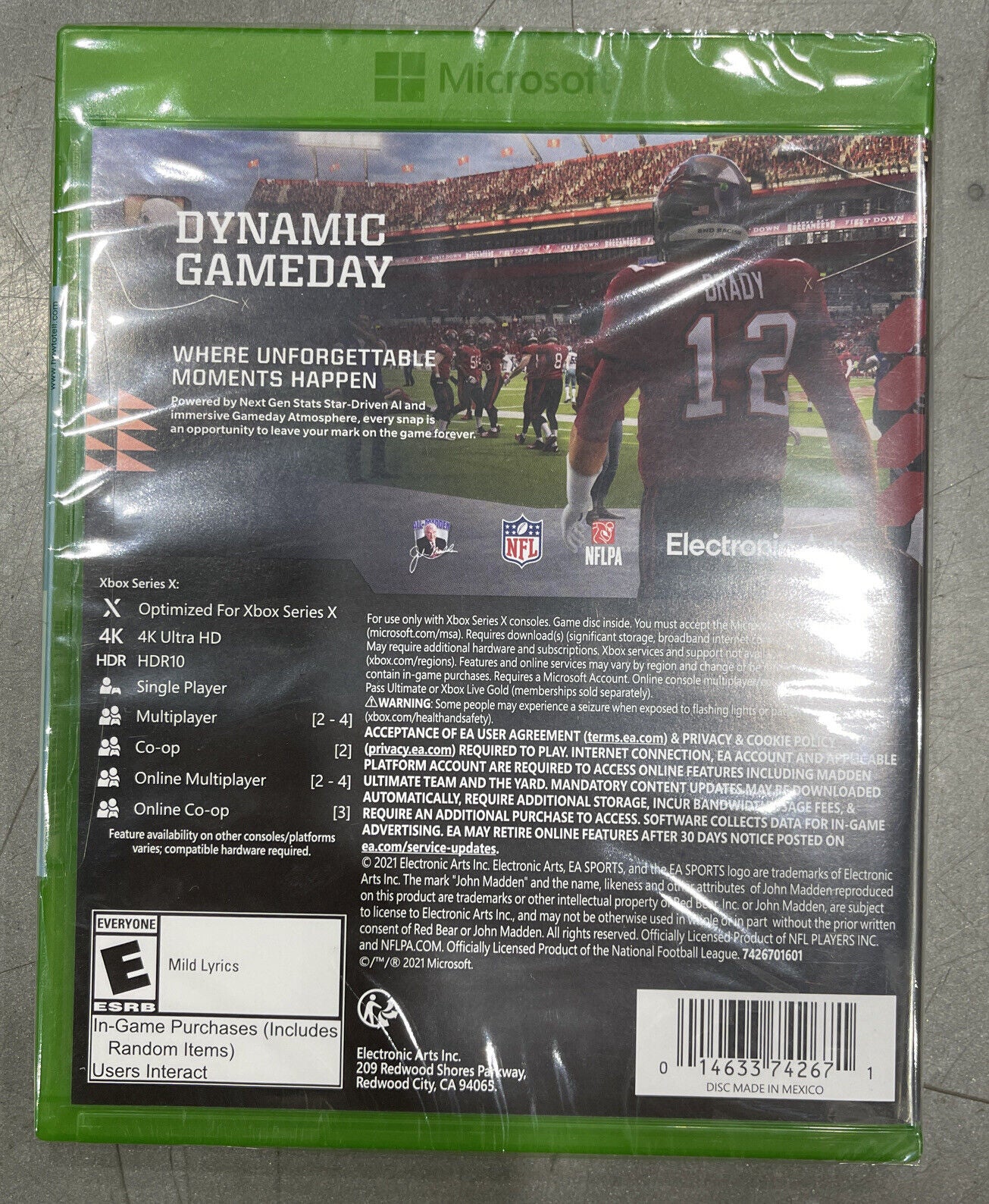 Madden NFL 22 EA Sports Microsoft Xbox Series X/S Brand New