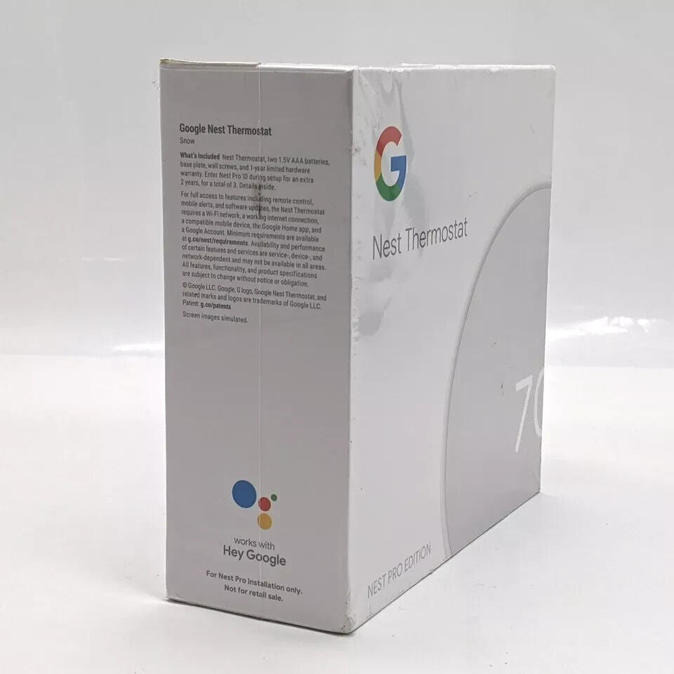 Google Nest G4CVZ Programmable Wi-Fi Thermostat - Fog Gray