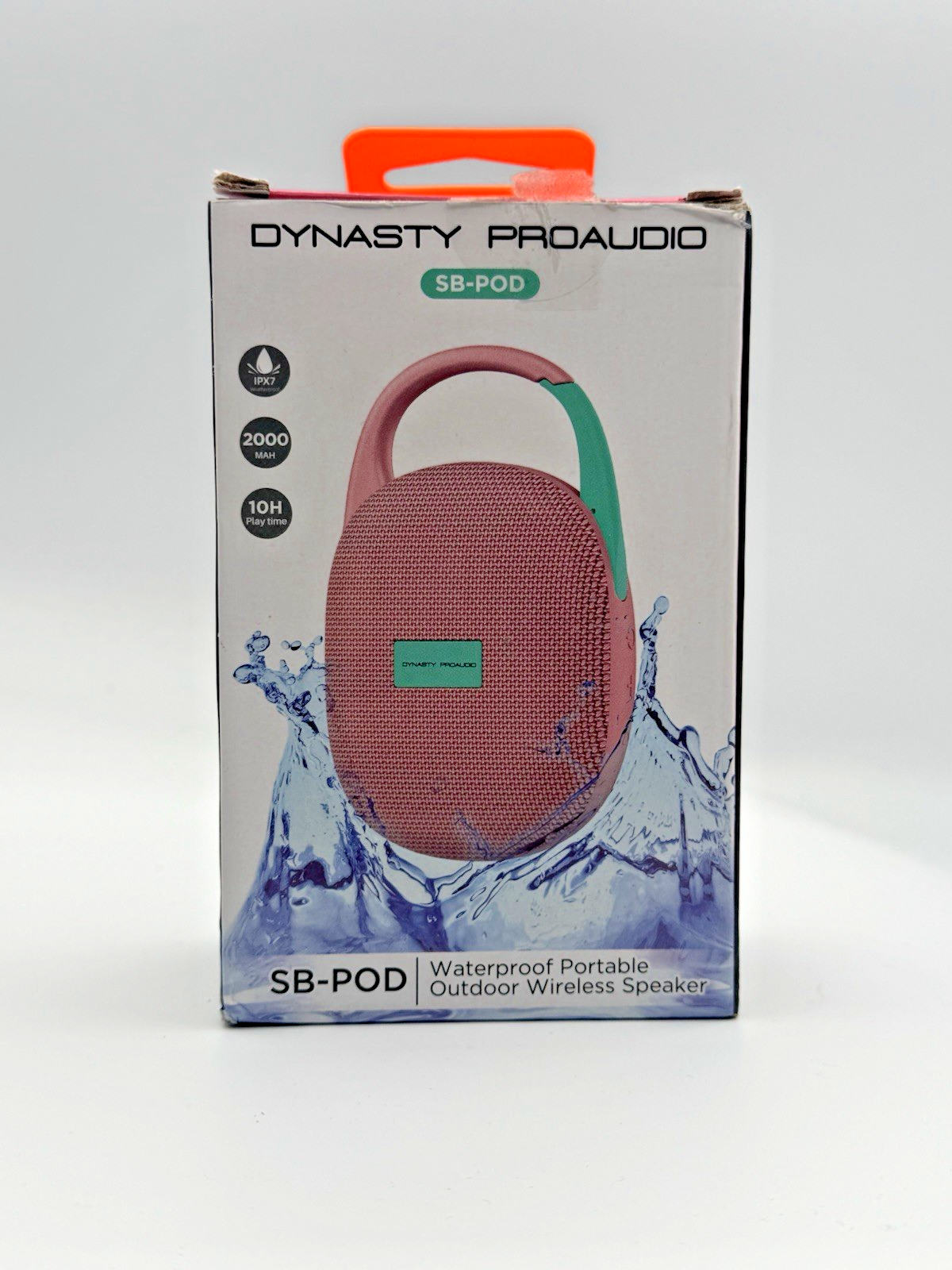 SB-POD Ultra-Portable Bluetooth IPX7 Waterproof Clip Speaker (Pink)