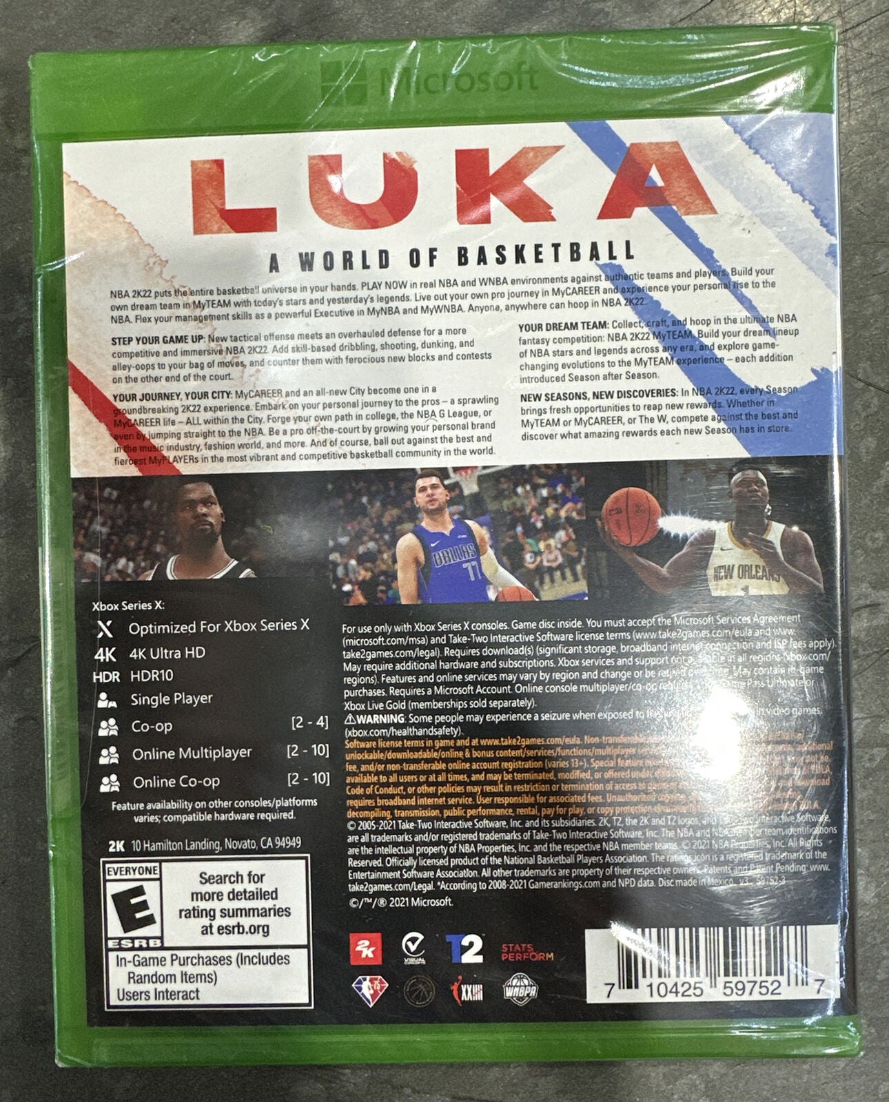NBA 2K22 - Xbox One Series X Brand New