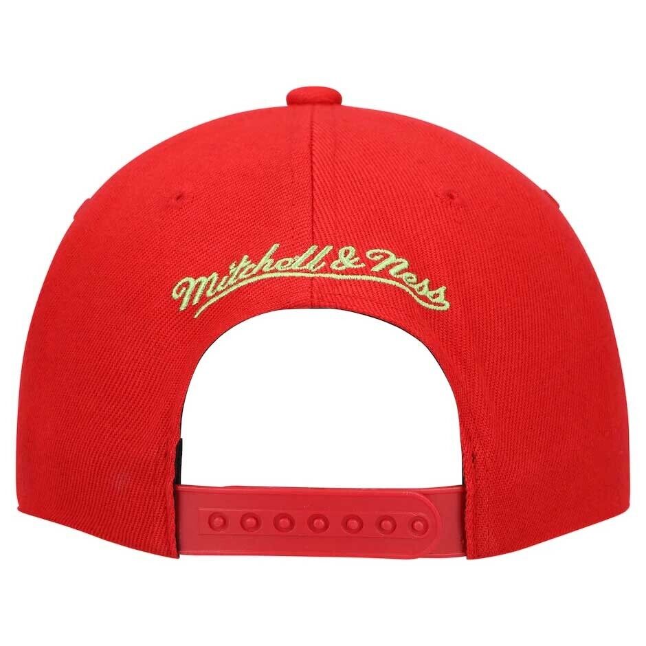 Mitchell & Ness Chicago Bulls Reverse Grinch HWC Adjustable Snapback Hat Cap New