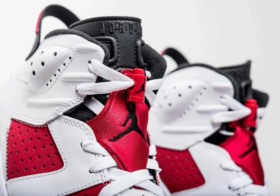Nike Air Jordan 6 Retro 'Carmine' 2021 White Red Black CT8529-106 Size 12