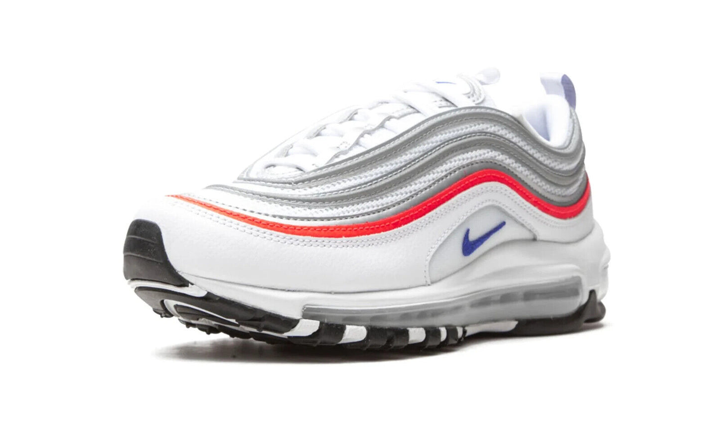 Nike Air Max 97 ESS White Racer Blue Crimson Sneakers CZ6087-101 Women’s Size 6