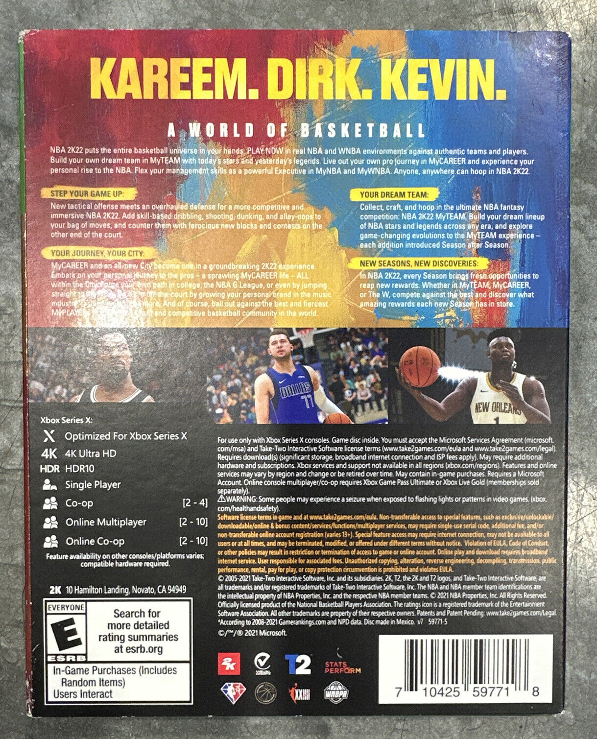 NBA 2K22: 75th Anniversary Edition - Xbox Series X NEW SEALED