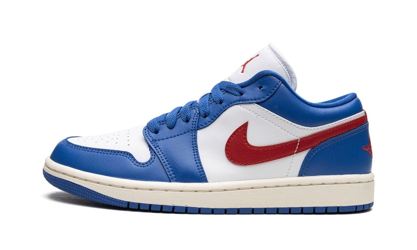 *NEW* Women Air Jordan 1 Low Sport Blue Gym Red (DC0774 416)