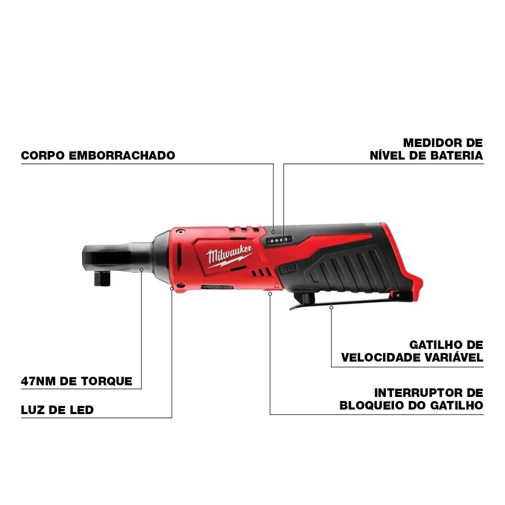 Milwaukee M12 2457-20 12V 3/8" Inch Cordless Ratchet - Brand New in Box
