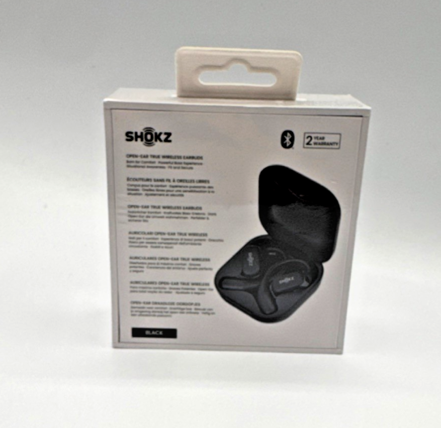 Shokz OpenFit Wireless Bluetooth Ear-hook Earbuds (In Ear) Black