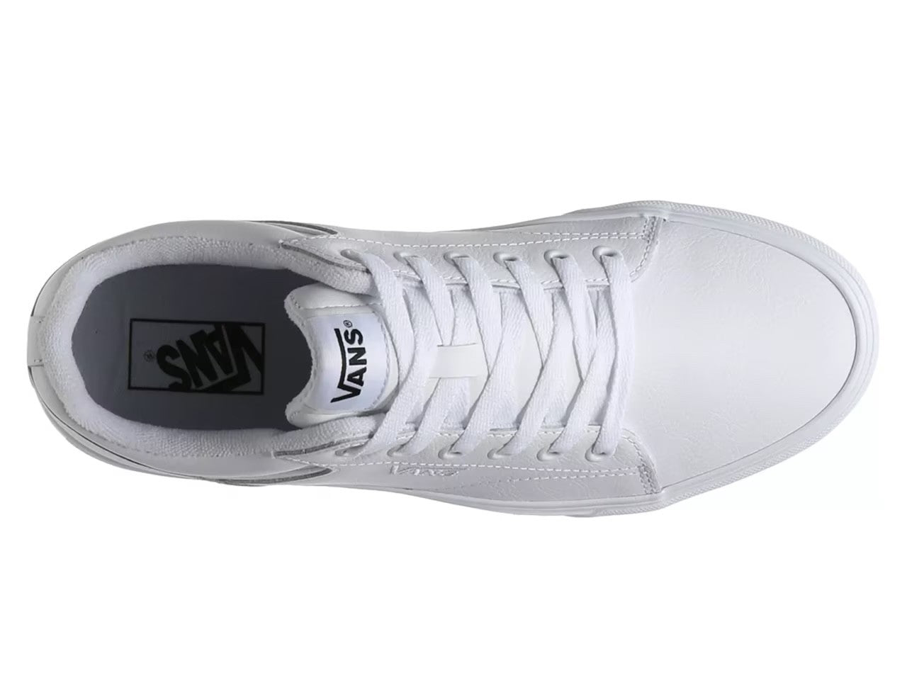 Vans Seldan Low Top Lace Up Sneakers Shoes Tumble White Men's