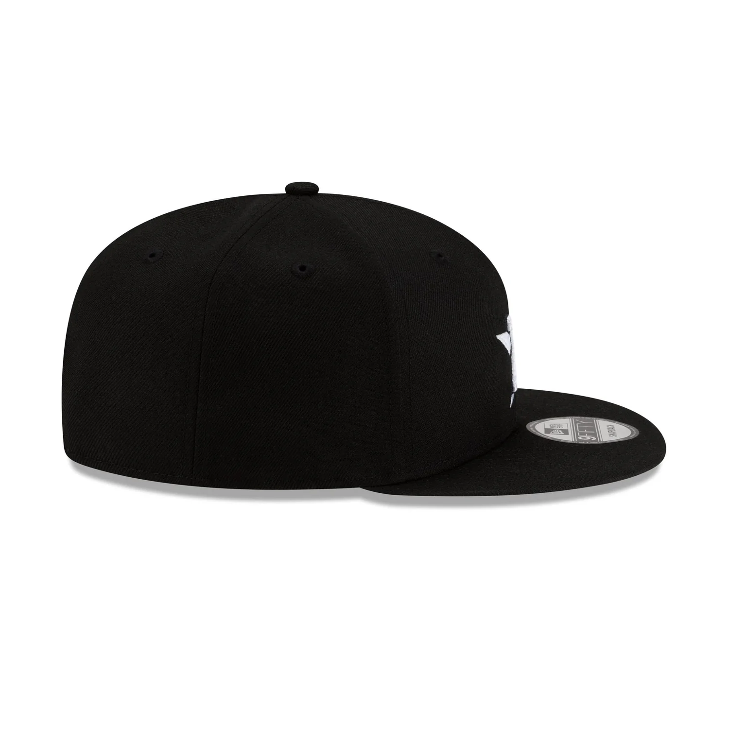 new era Houston Astros Basic Black & White 9FIFTY Snapback Hat