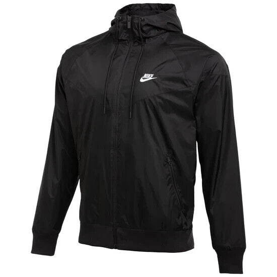 Nike Men’s Windrunner Hooded Jacket CU9474-010 Black Large Super Fast Shipping