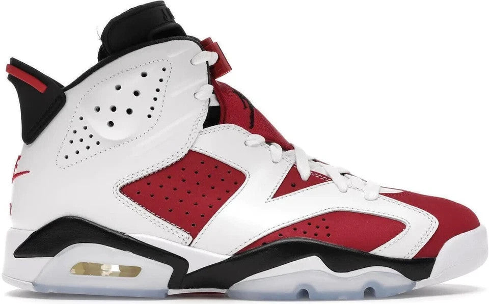 Nike Air Jordan 6 Retro 'Carmine'  2021 White Red Black CT8529-106 Size 12