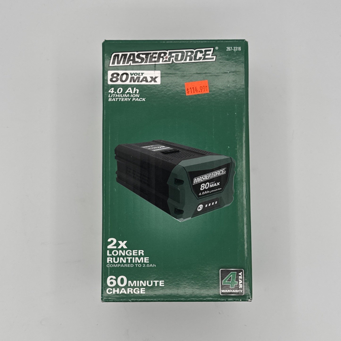 Masterforce 80V Lithium-Ion 4.0Ah Battery
