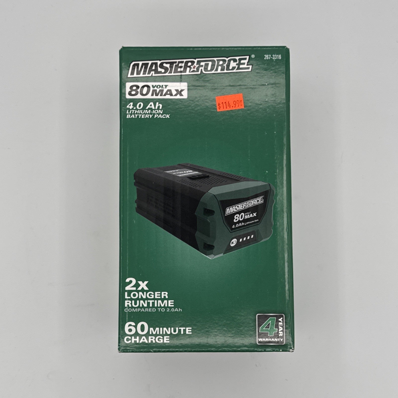 Masterforce 80V Lithium-Ion 4.0Ah Battery