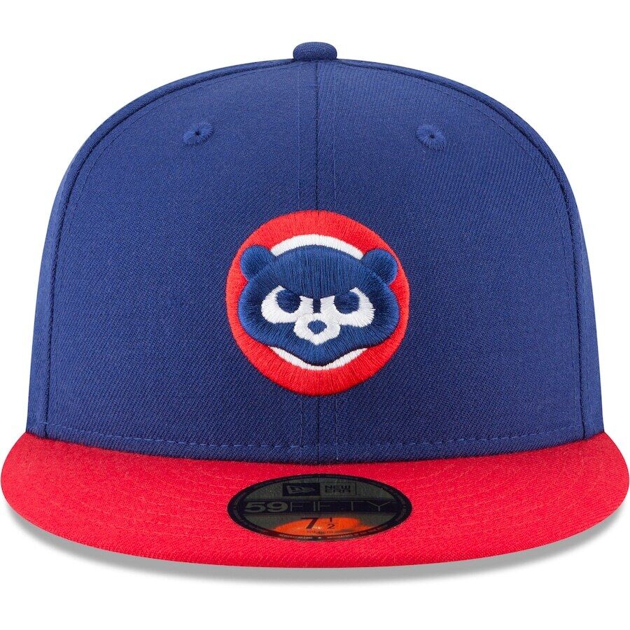 Vintage Chicago Cubs New Era Hat Fitted 1979 Cooperstown 59FIFTY Blue/Red