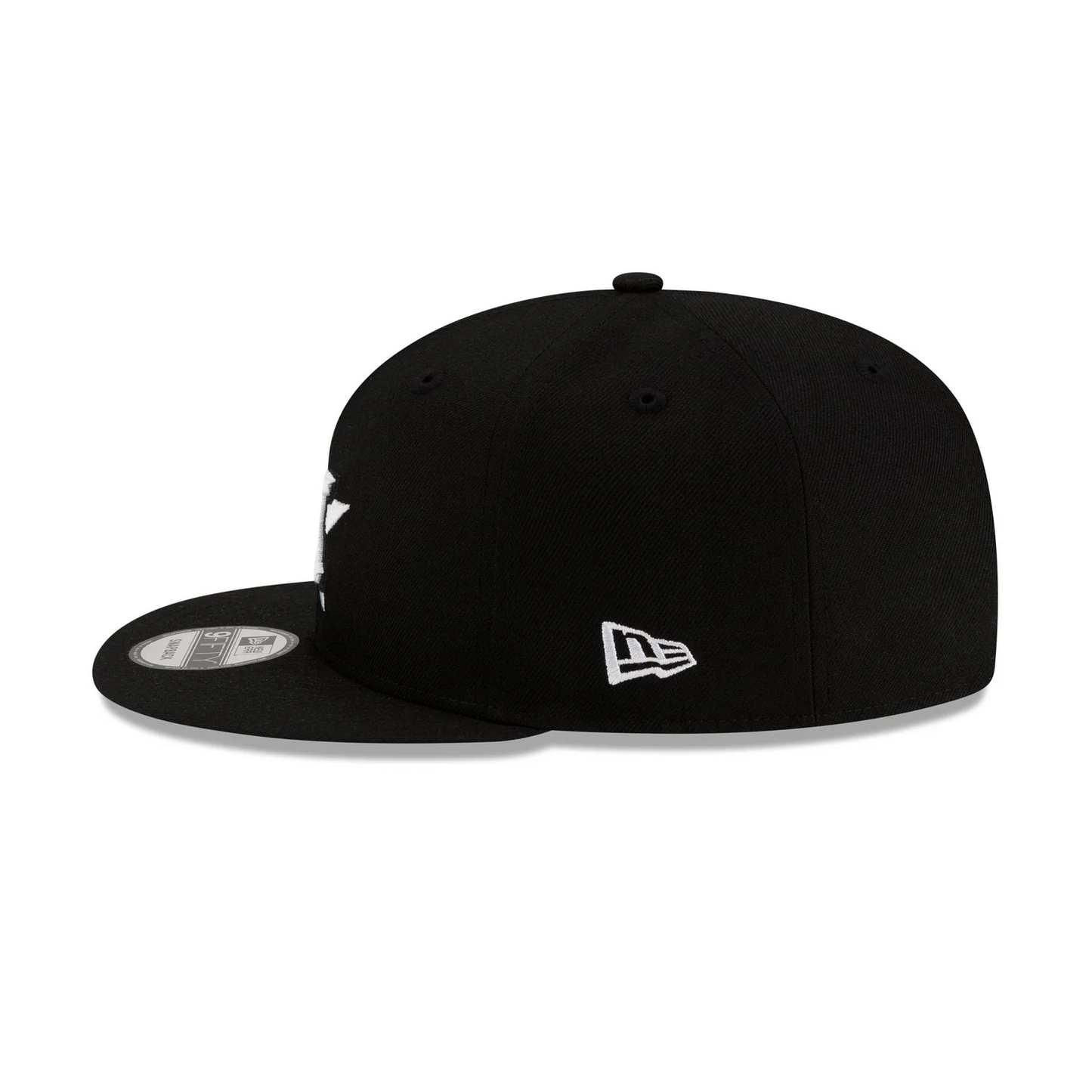 new era Houston Astros Basic Black & White 9FIFTY Snapback Hat