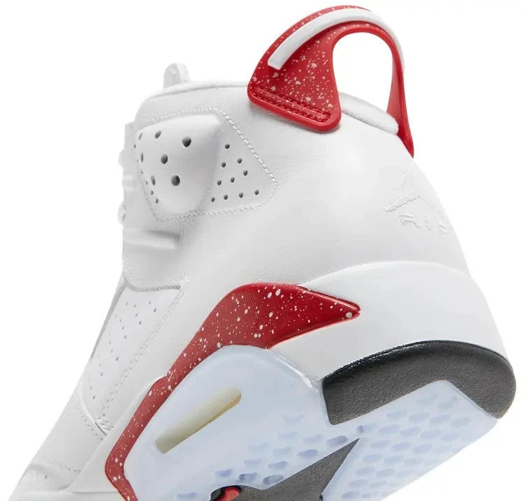 Nike Air Jordan Retro 6 White and University Red 2022 CT8529 162 Size 10.5