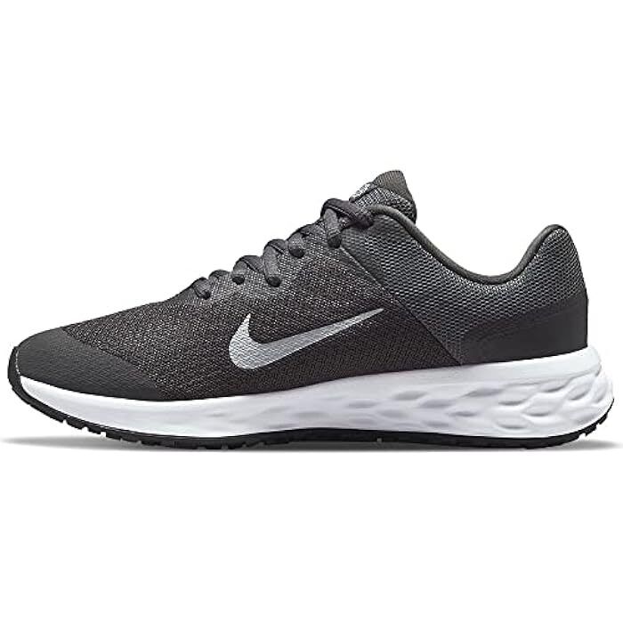 Nike Revolution 6 NN (GS) Dark Grey/White Boy's Sneakers-Size 5Y NWB DD1096-004