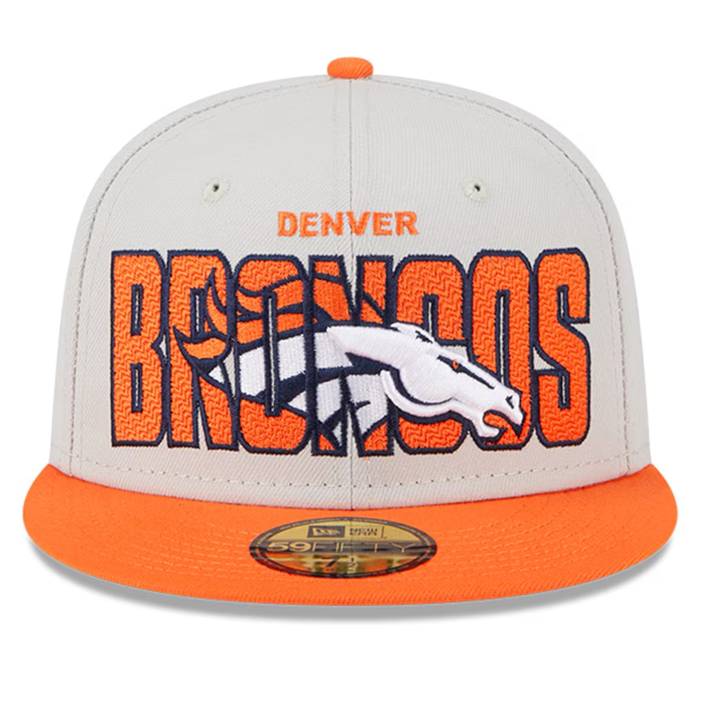 New Era Stone/Orange Denver Broncos 2023 NFL Draft On Stage 59FIFTY Fitted 7 1/2