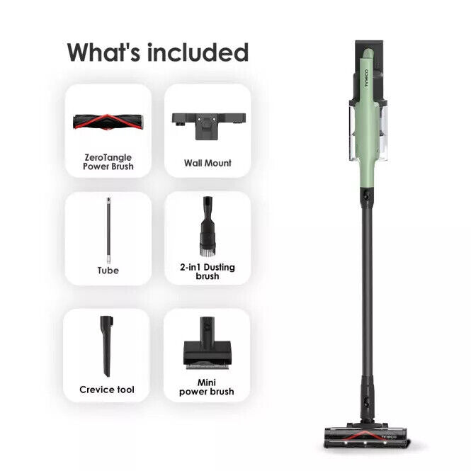 Tineco GO Pet Cordless Stick Vacuum with ZeroTangle Brush Technology Seafoam ...