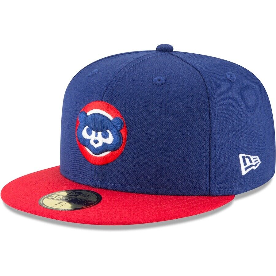 Vintage Chicago Cubs New Era Hat Fitted 1979 Cooperstown 59FIFTY Blue/Red