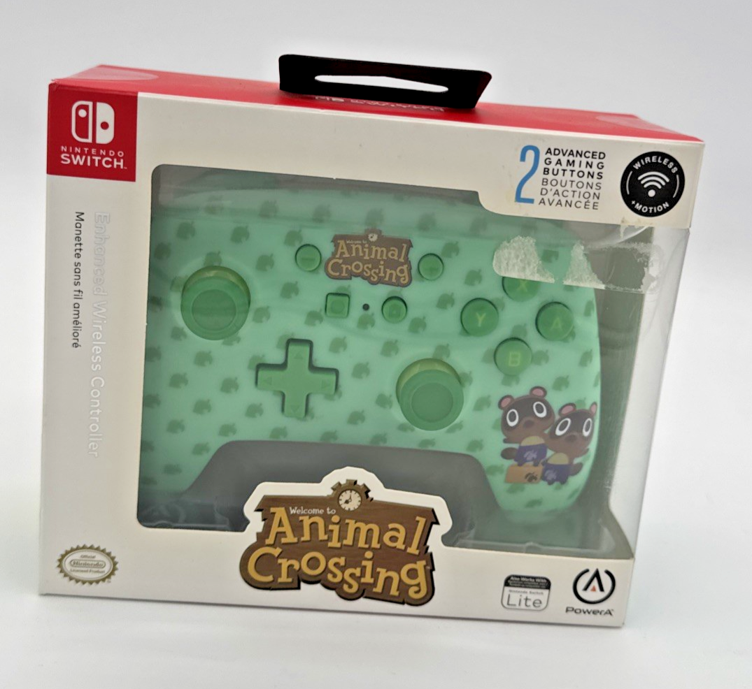 PowerA Nintendo Switch Enhanced Wireless Controller - Animal Crossing