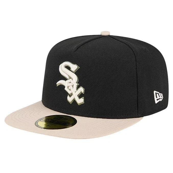 New Era 59Fifty A-Frame Black Chicago White Sox Grey Under Visor