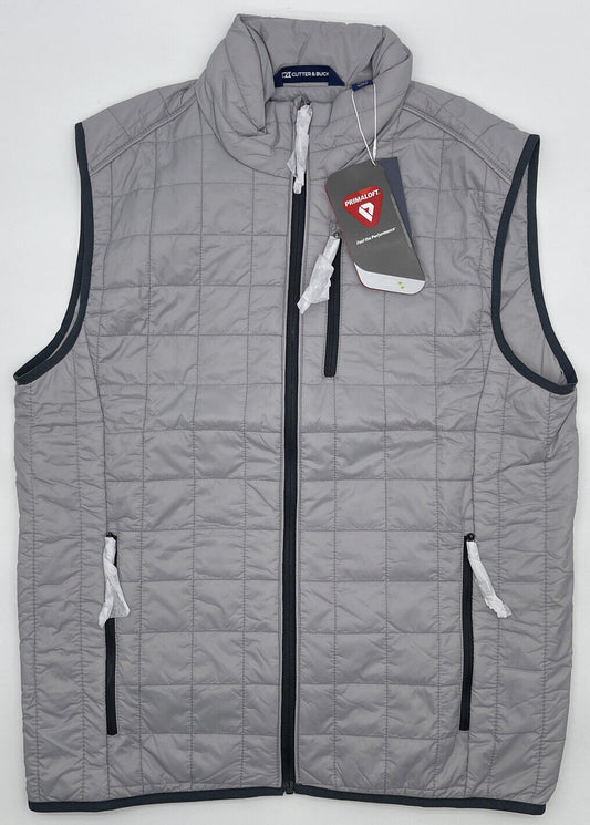 Cutter & Buck Men's Rainier Vest, Polished (Size Medium & Large) BRAND NEW