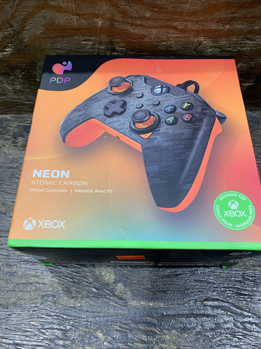 PDP  Wired Controller Atomic Carbon Xbox Series X|S, ONE Windows 10/11 Open Box
