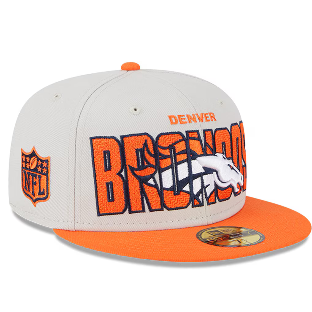 New Era Stone/Orange Denver Broncos 2023 NFL Draft On Stage 59FIFTY Fitted 7 1/2