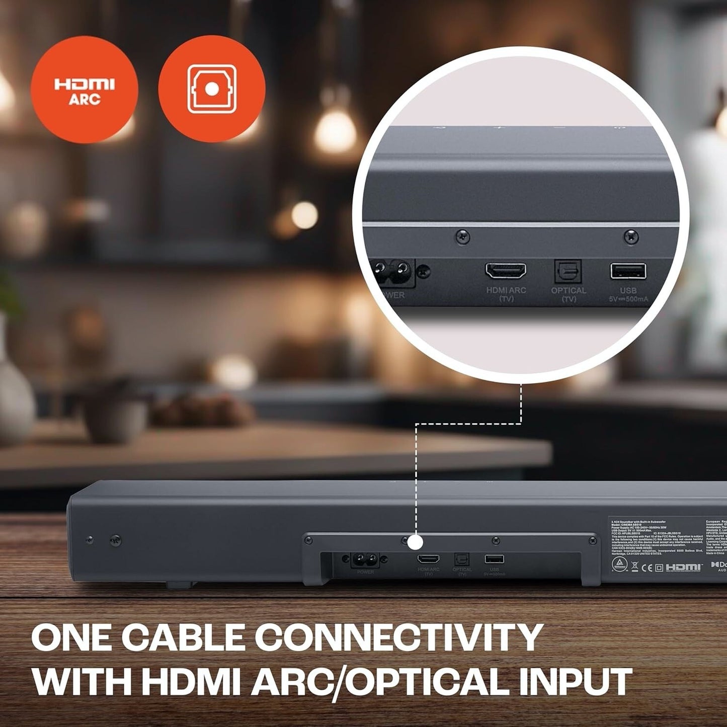 JBL Cinema SB510 , Dolby Audio Soundbar 200W, 3.1 CHANNEL