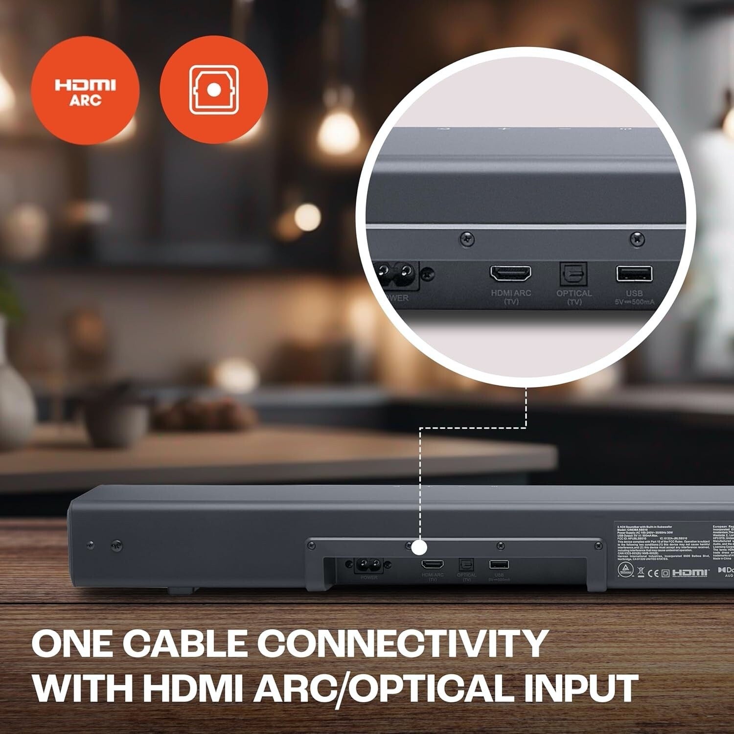 JBL Cinema SB510 , Dolby Audio Soundbar 200W, 3.1 CHANNEL