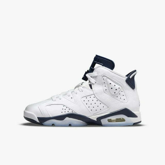 Jordan 6 Retro GS "Midnight Navy" White/Midnight Navy (384665 141)