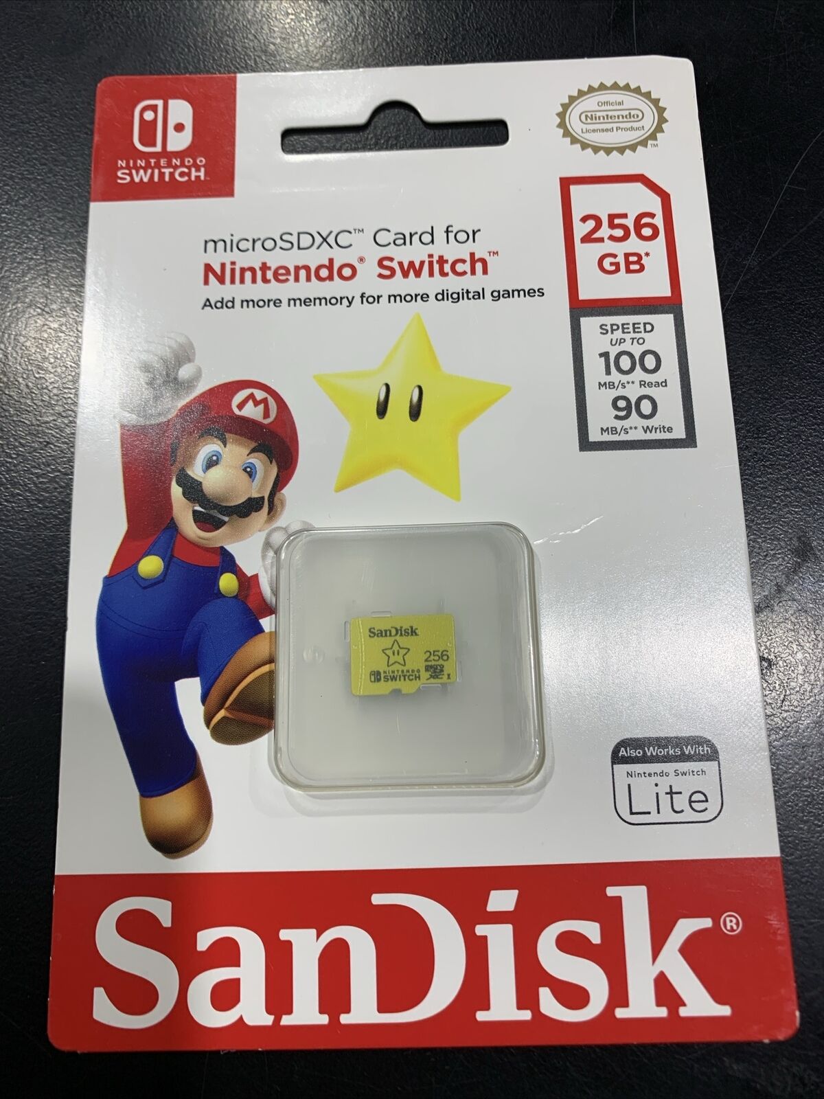 SanDisk 256GB Nintendo Switch Memory Card (SDSQXAO256GATCZN) with MicroSDXC Card