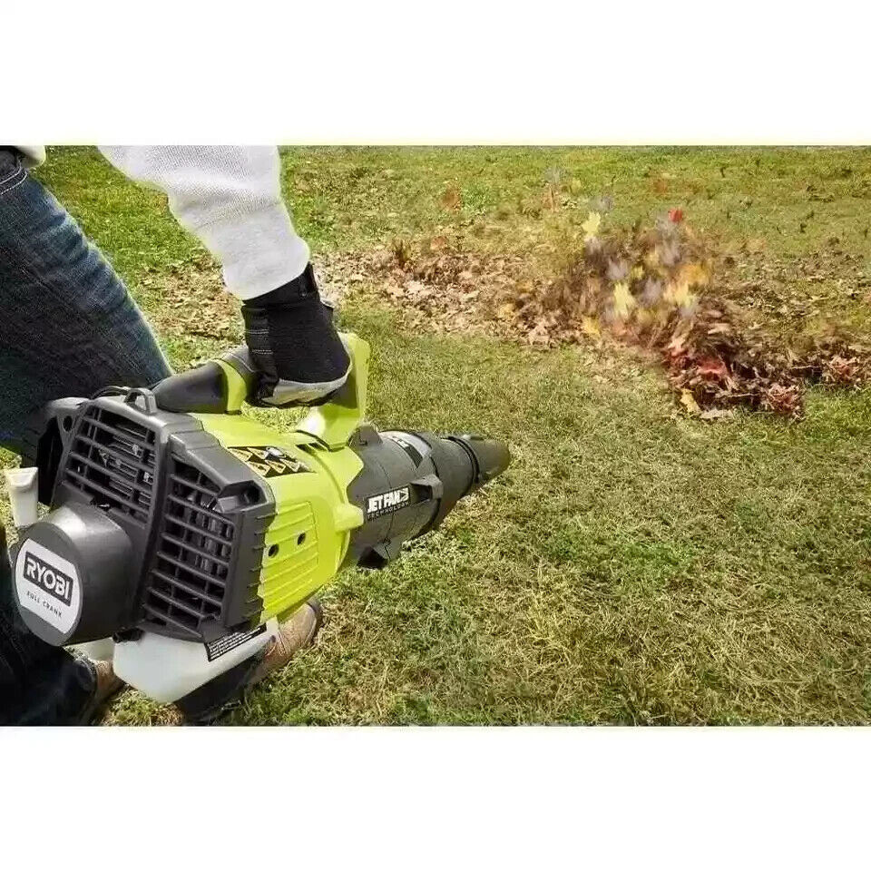 RYOBI 25cc Gas Leaf Blower Jet Fan 160 MPH 520 CFM Variable Speed Tool Only