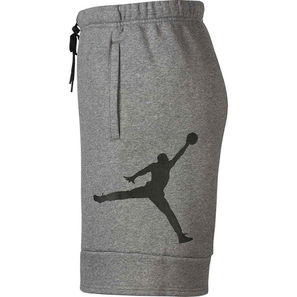 Nike Jordan Jumpman Shorts Fleece Men's MEDIUM CK6707-091 Grey/Black ($35.99)