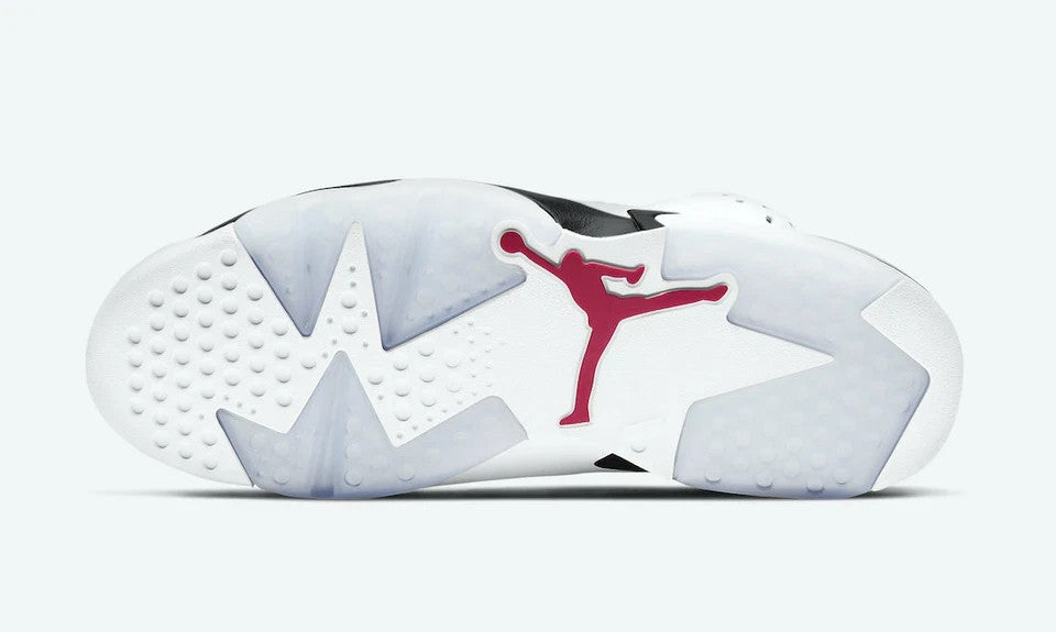 Nike Air Jordan 6 Retro 'Carmine'  2021 White Red Black CT8529-106 Size 12