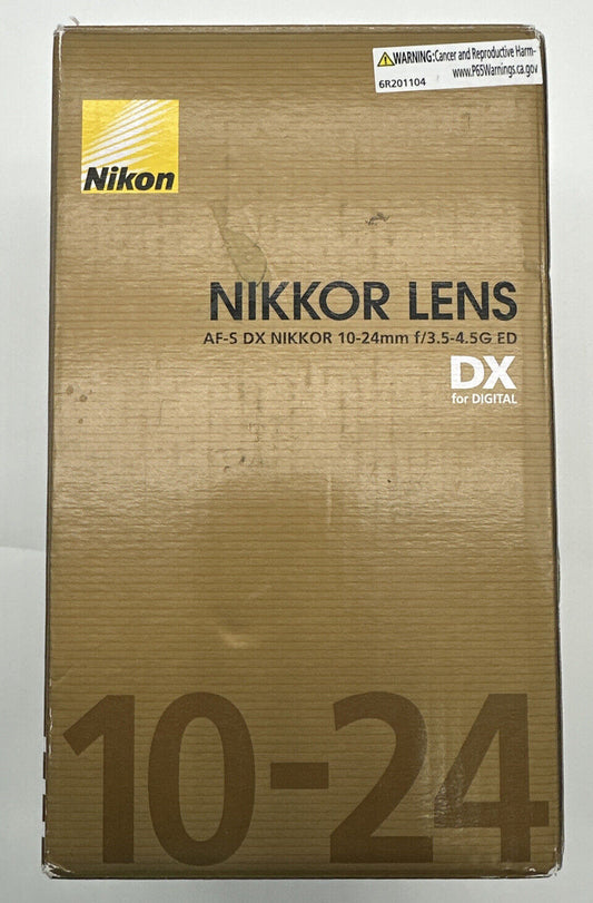Nikon 10-24mm f/3.5-4.5G ED AF-S DX Zoom-Nikkor Lens Brand New