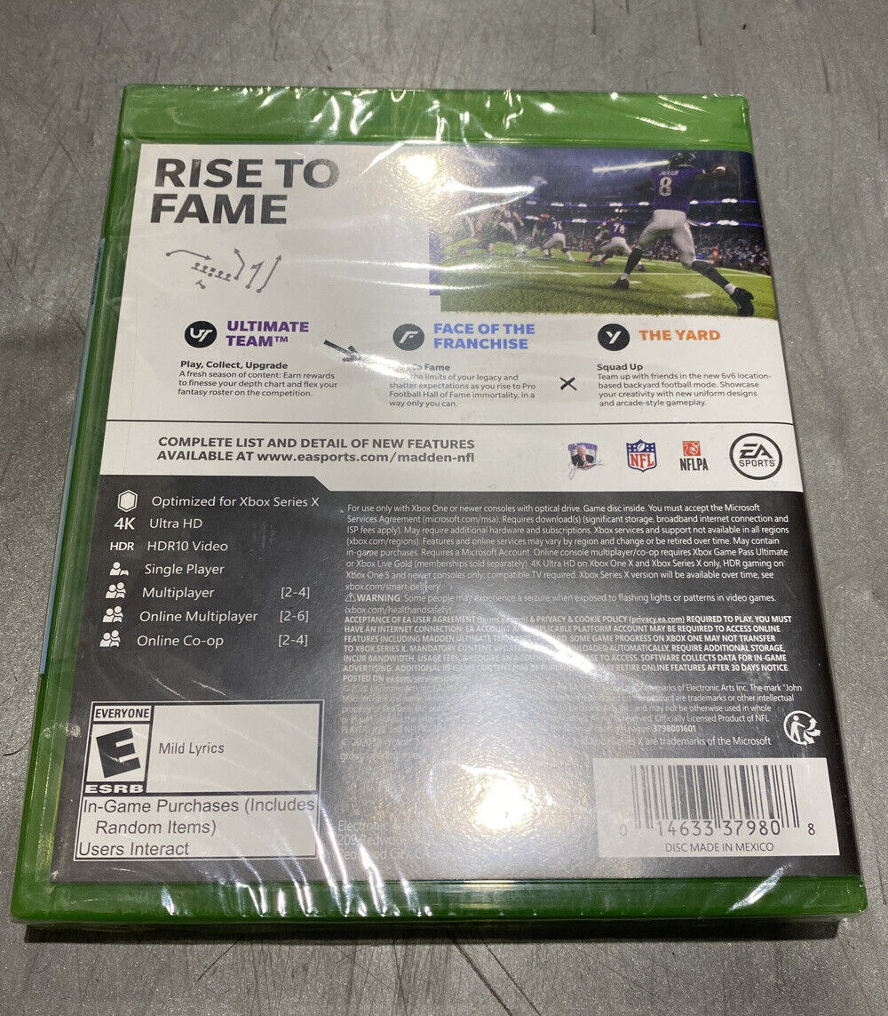 EA Sports Madden NFL 21 (Xbox One) BRAND NEW SEALED