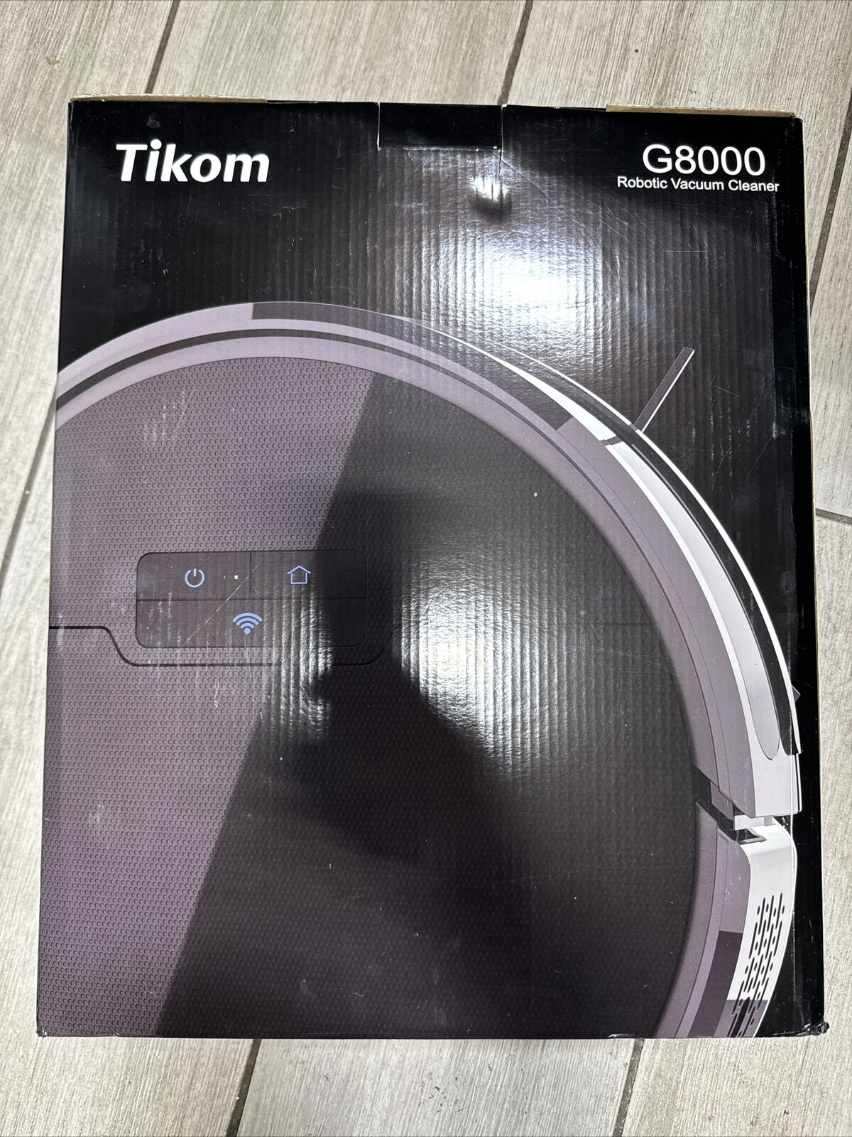 Tikom G8000 Robot Vacuum and Mop Cleaner Strong Suction Self-Charging Black