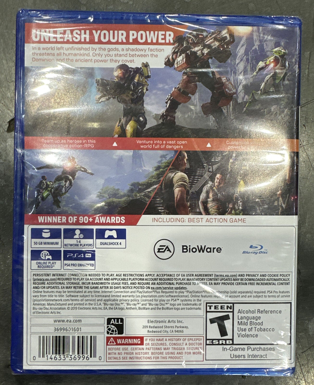 NEW SEALED Anthem Sony PlayStation 4 PS4 Game, Brand New