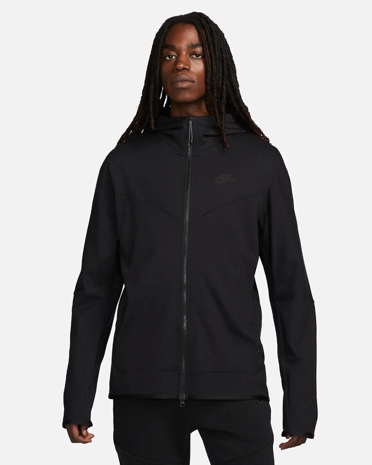 NEW Nike Sportswear Tech Fleece Full Zip Hoodie Triple Black DX0822-010