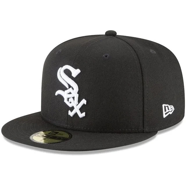New Era Chicago White Sox Authentic Collection Black Fitted Hat 59FIFTY  6 7/8